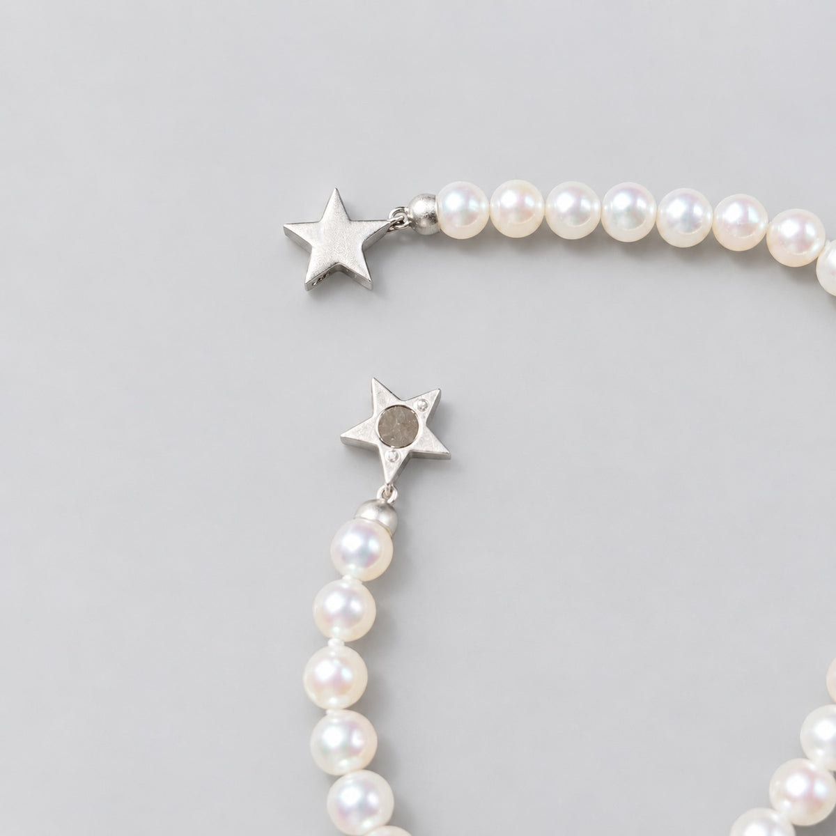SILVER925 星クラスプパールブレスレット(bracelet171)