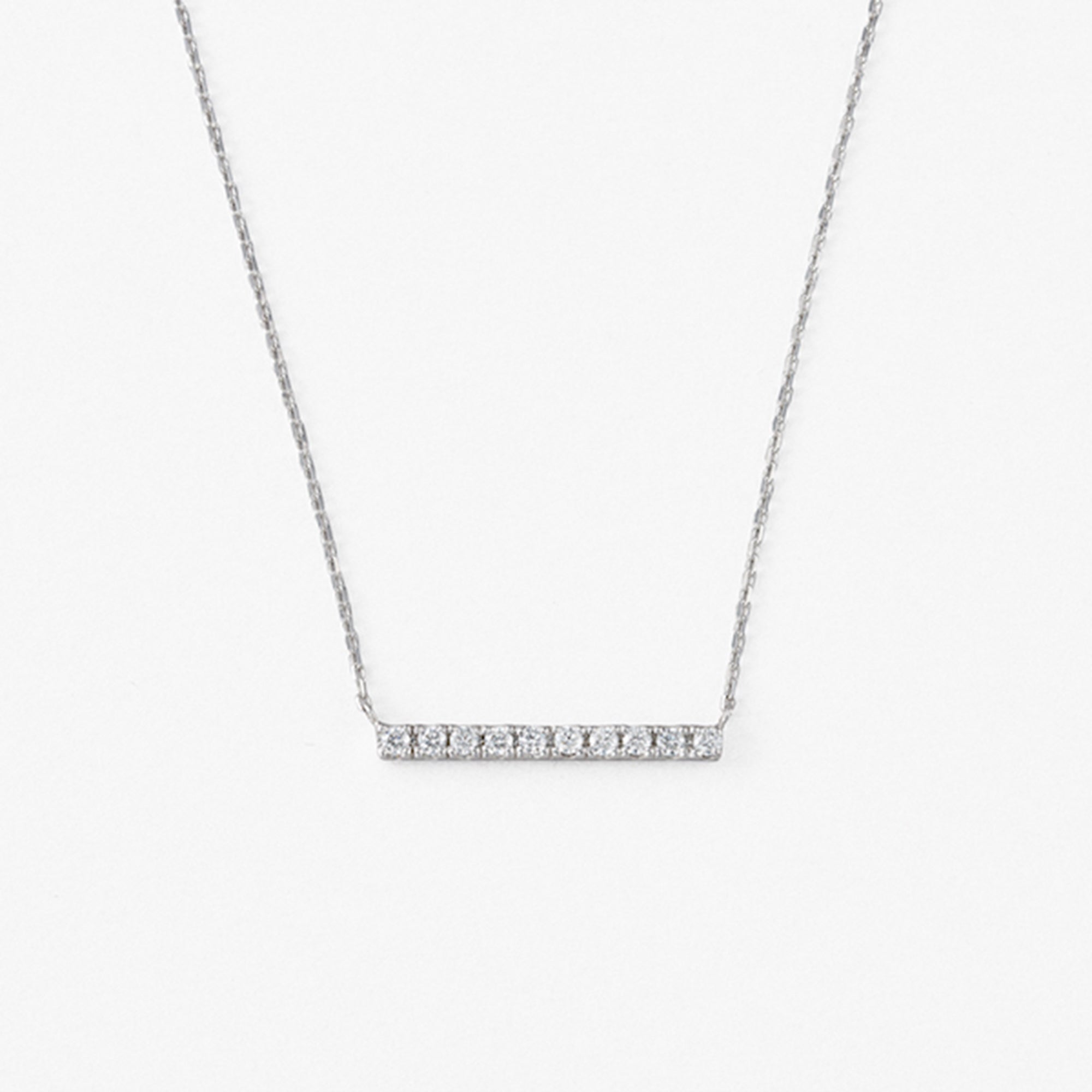 ダイヤモンド バー ネックレス