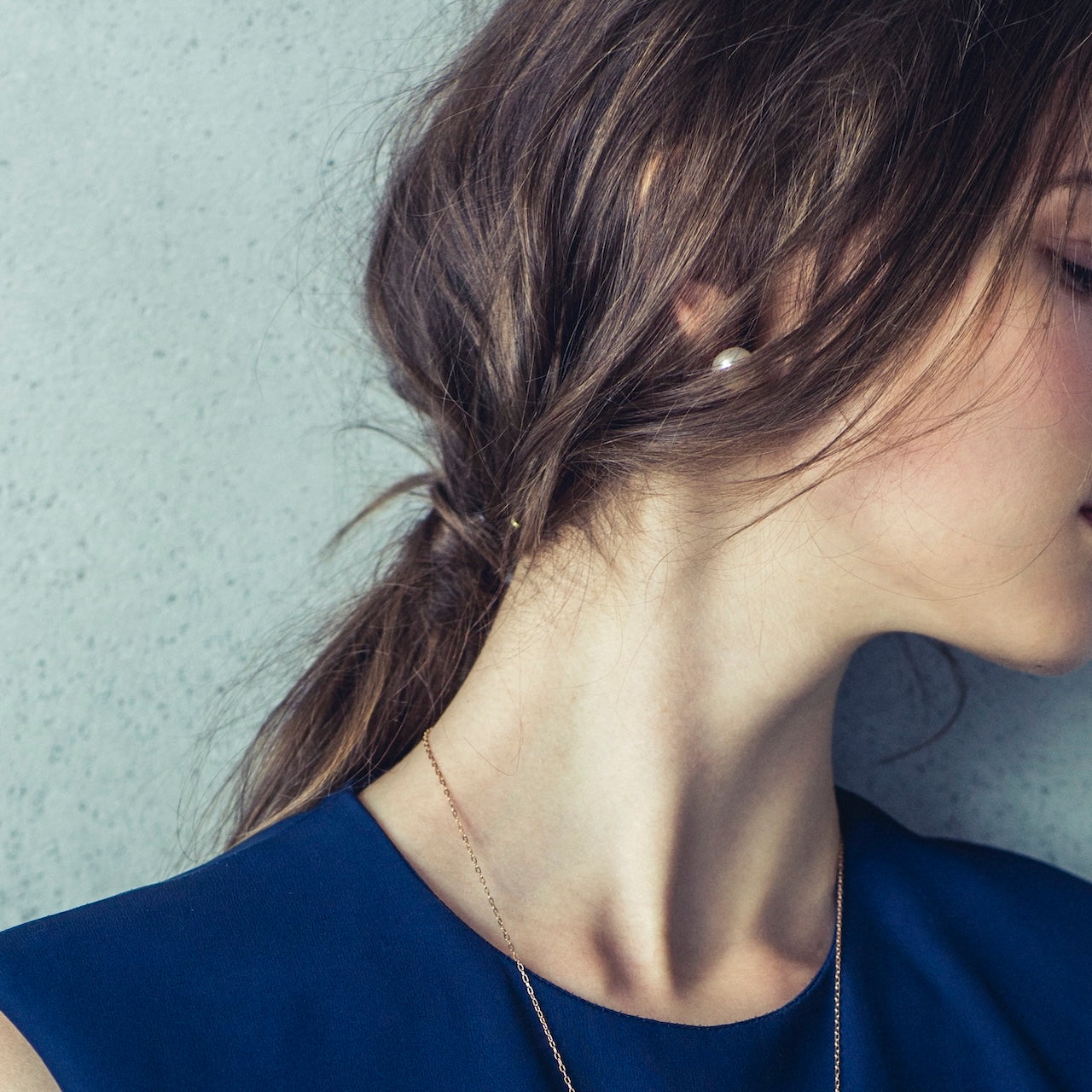 大粒パールピアス