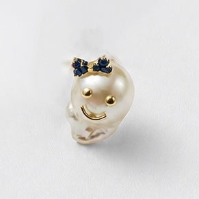 リボンミニオバケちゃん シングルピアス（pierce244-R）