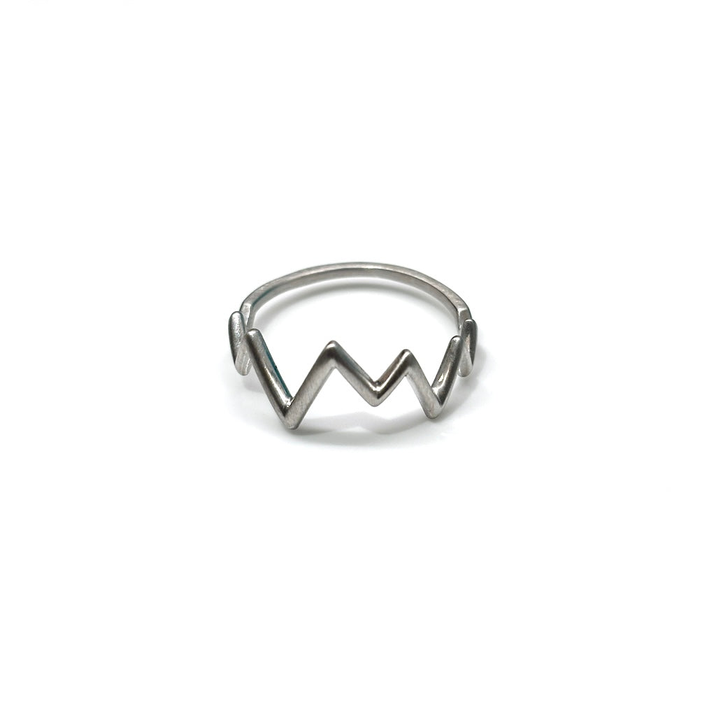 SILVER925 ギザギザリング