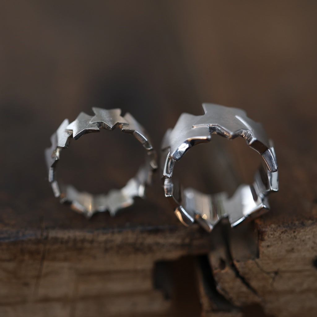 SILVER925 スターエタニティリング（ワイド）